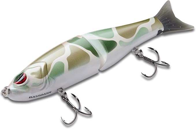 Bassdash SwimShad Glide Baits Jointed Swimbait Bass Pike Salmon Trout Muskie Fishing Lure