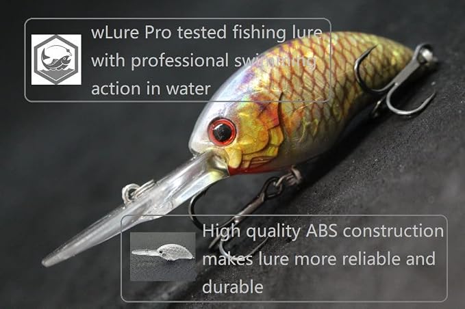 Minnow Crankbait for Bass Fishing Bass Lure Jerkbait Fishing Lures and Tackle Box