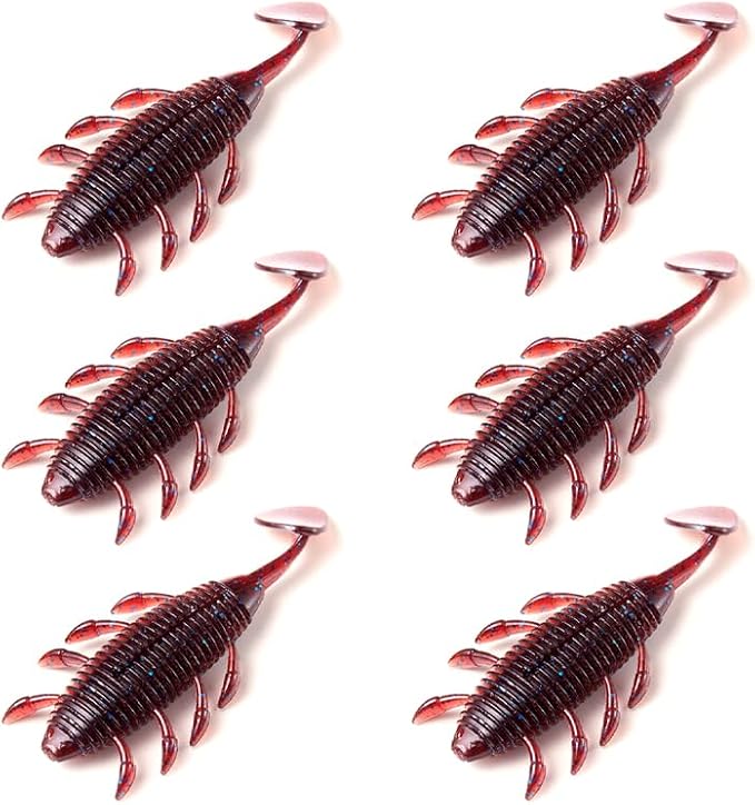 SOLOKING Soft Plastic Fishing Lures - Second Generation Evolved Bait with Natural Shrimp Oil, Salt Injection Technology, Super Elastic Imported PCV Material - Laser Reflector & Submarine Modeling
