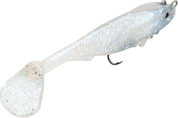 Strike King Final Copy Fishing Lure, Pre-Rigged Soft Plastic Swimbait, Free-Swinging Size 4 Treble Hook, Belly Magnetic Hook Keeper, 7/8-Ounce