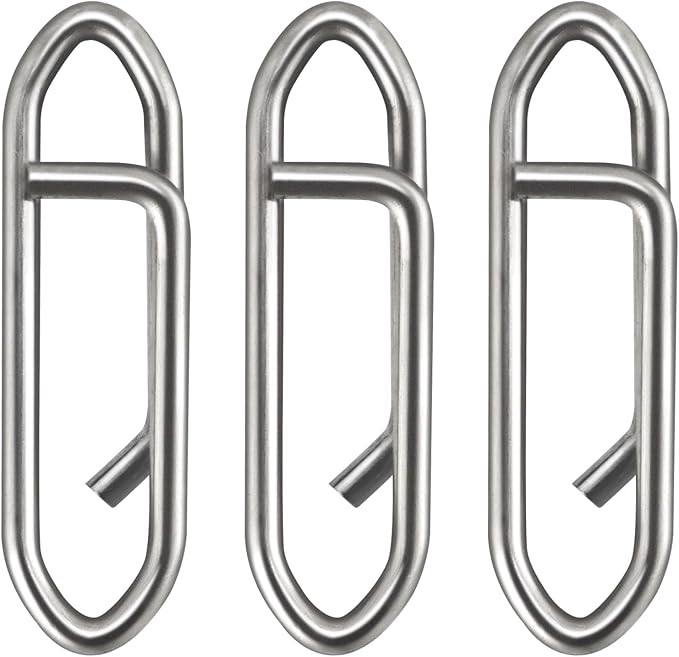 Dr.Fish Fishing Speed Clips Power Quick Clips for Fishing Lures Quick Change Stainless Steel Lure Snaps Saltwater Freshwater Crankbait Tackle Snaps