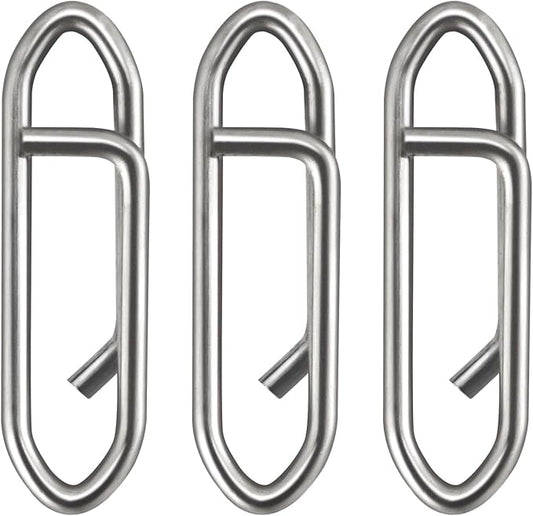 Dr.Fish Fishing Speed Clips Power Quick Clips for Fishing Lures Quick Change Stainless Steel Lure Snaps Saltwater Freshwater Crankbait Tackle Snaps