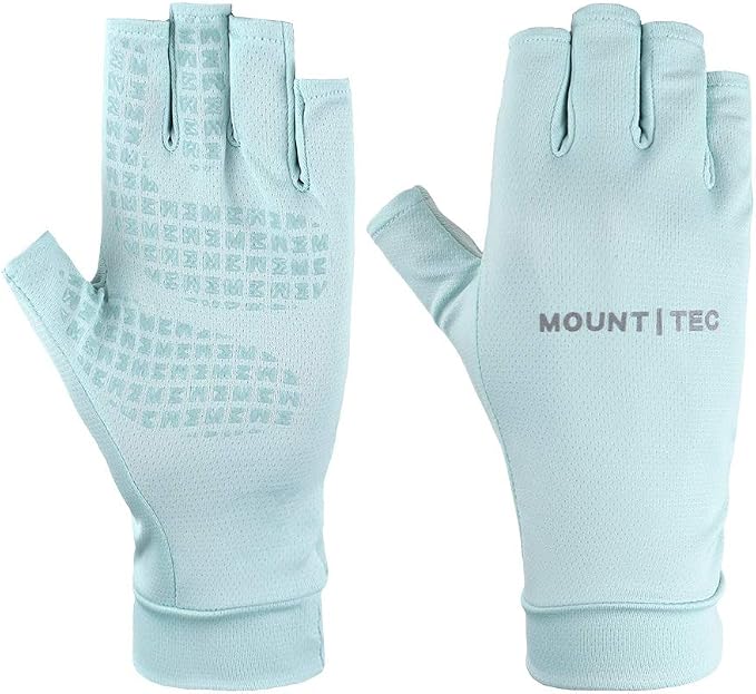 Unisex UV Protective Fingerless Gloves UPF 50+ Summer Sun Glove for Outdoor Fishing Cycling Hiking Driving Kayaking