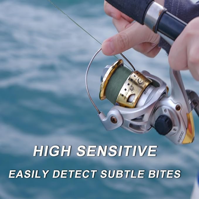 Braided Fishing Line, Strong Power, Great Abrasion Resistance, Thin Diameter, No Stretch, Low Memory and High Sensitivity(164/328/547/1093Yds) 10/15/20/30/40/50/60/70/80/100LB,4/8 Strands