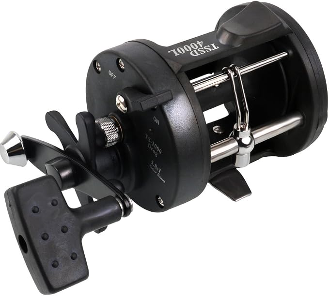 Sougayilang Conventional Reel – 27LB Max Drag,Saltwater Inshore Surf Trolling Reel for Catfish, Musky, Bass, Salmon/Steelhead, Striper – Heavy Duty Round Baitcasting Fishing Reel