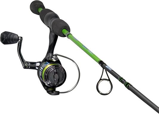 Lew's Crappie Thunder Spinning Reel and Fishing Rod Combo, 2-Piece IM6 Graphite Blank, Right or Left-Hand Retrieve