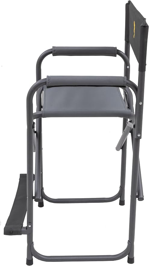 Browning Directors Chair - Outdoor Folding Chairs Made with Durable Fabric and Sturdy Aluminum/Steel Frame, with Extra Tall Seat and Flip-Down Footrest