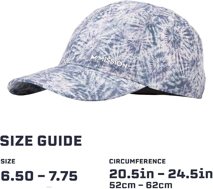 MISSION Cooling Performance Hat, Unstructured Low-Profile Adjustable Fit - UPF 50 - for Running, Workouts & Outdoors