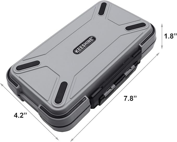 Fishing Tackle Box, Floating Storage Box, Double-Sided Lure Box with Adjustable Dividers Organizer Making Kit Container