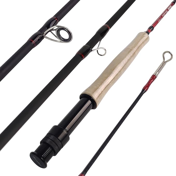 Aventik Riverflow Fly Fishing Kit: 3/4-Piece Graphite Rod & Pre-Loaded SADC Aluminum Reel Combo, 0wt-6wt Starter Set, Travel Fly Rod Tube Included