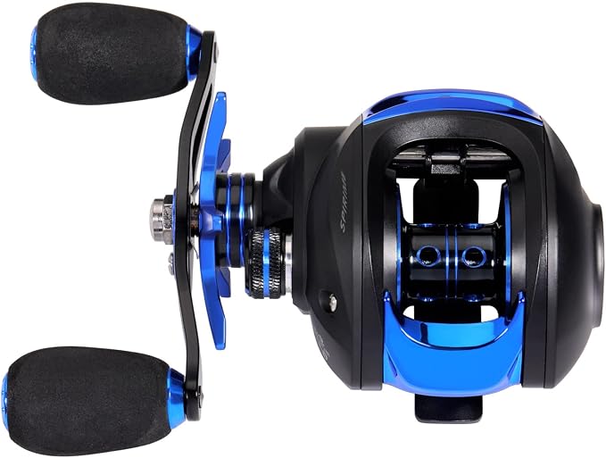 Sougayilang Baitcasting Fishing Reel with 9 + 1 Anti-Reverse Ball Bearings, 8.1:1 High-Speed Gear Ratio Casting Reel
