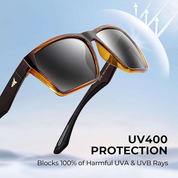 KastKing Beartrap Polarized Sports Fishing Sunglasses, With PuriVex Protective Lens Coating, Square Frame Design, Men Women