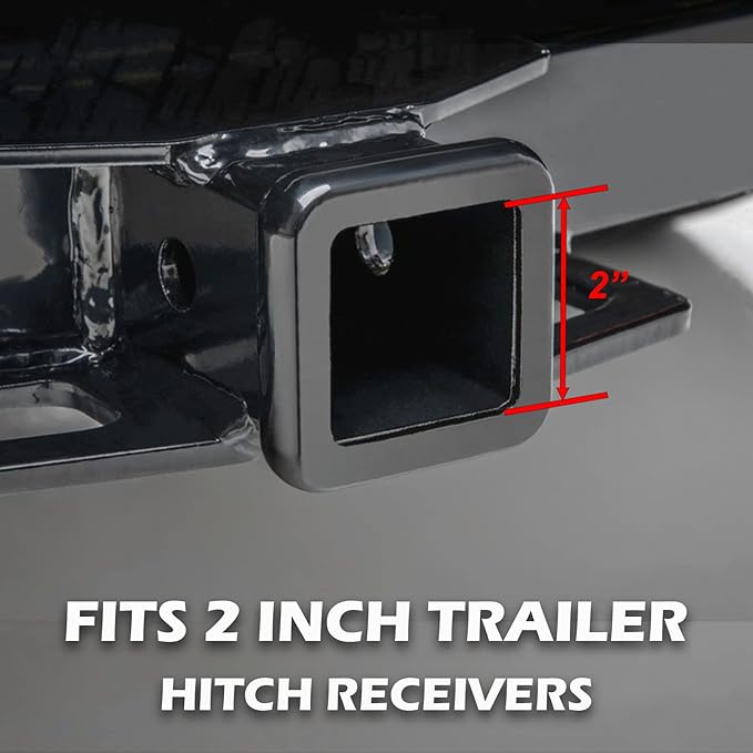 Heavy American Flag Metal Trailer Hitch Covers for 2 inch Receivers,Tow Hitch Covers 2 Inch for Truck Accessories (with 5/8-Inch Pin Diameter Trailer Hitch Lock,Thin Red Line)