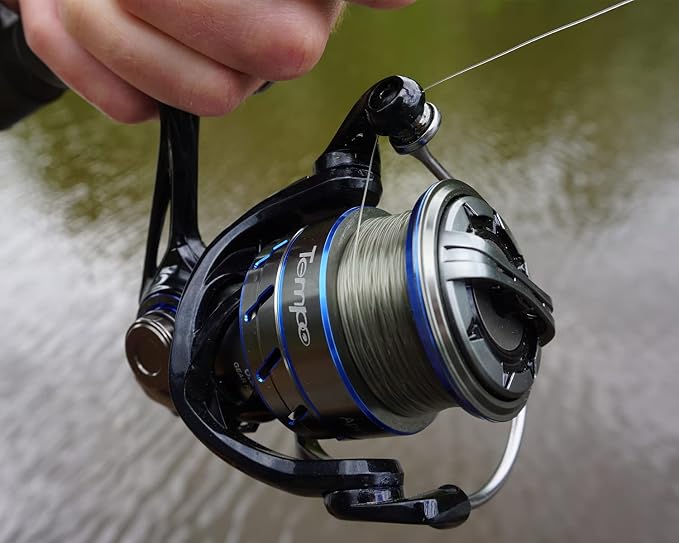 Tempo Apex Spinning Reel - Ultralight Magnesium Body Fishing Reels Spinning with 10+1 BB, Carbon Fiber Max Drag 39 LBs, Smooth Fishing Reel with Aluminum Shaft and Handle for Bass Trout Catfish
