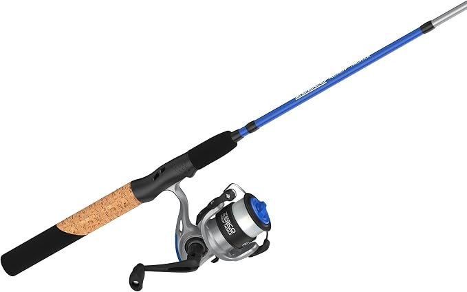 Zebco Ready Tackle Spinning Combo, 5-Foot 6-Inch, 2-Piece Fishing Rod, Size 30 Reel, 8-Pound Line, 29-Piece Tackle Kit