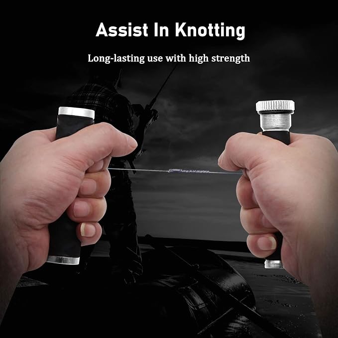 OUKENS Fishing Line Dragger, Fishing Knot Puller Tool Assist Fishing Line Knotting Device Tension Line Dragger for Fishing