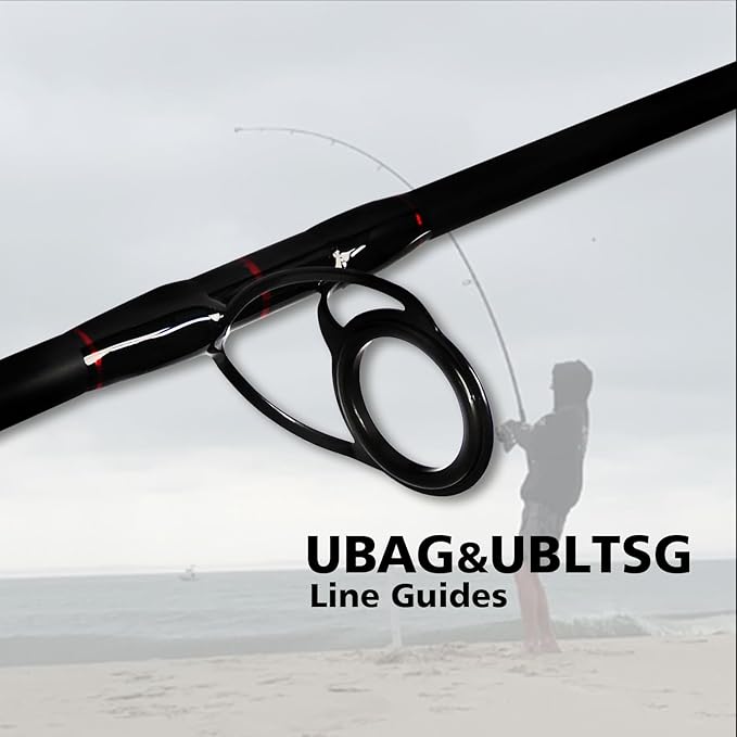 Fiblink Surf Spinning Fishing Rod 2-Piece/4-Piece Graphite Travel Fishing Rod