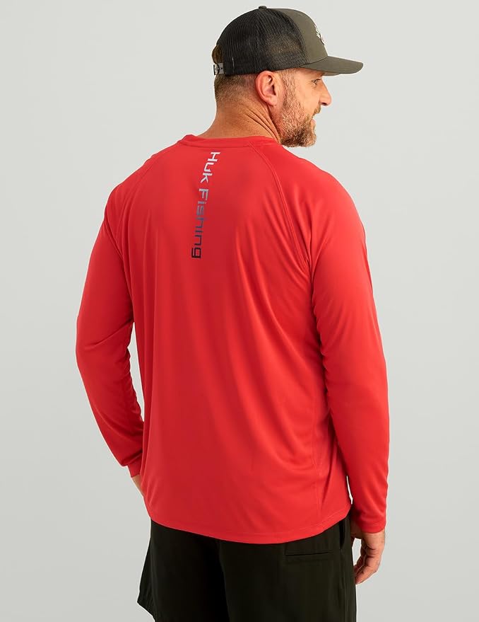 HUK Men's Pursuit Vented Long Sleeve Fishing Shirt (+30 UPF)