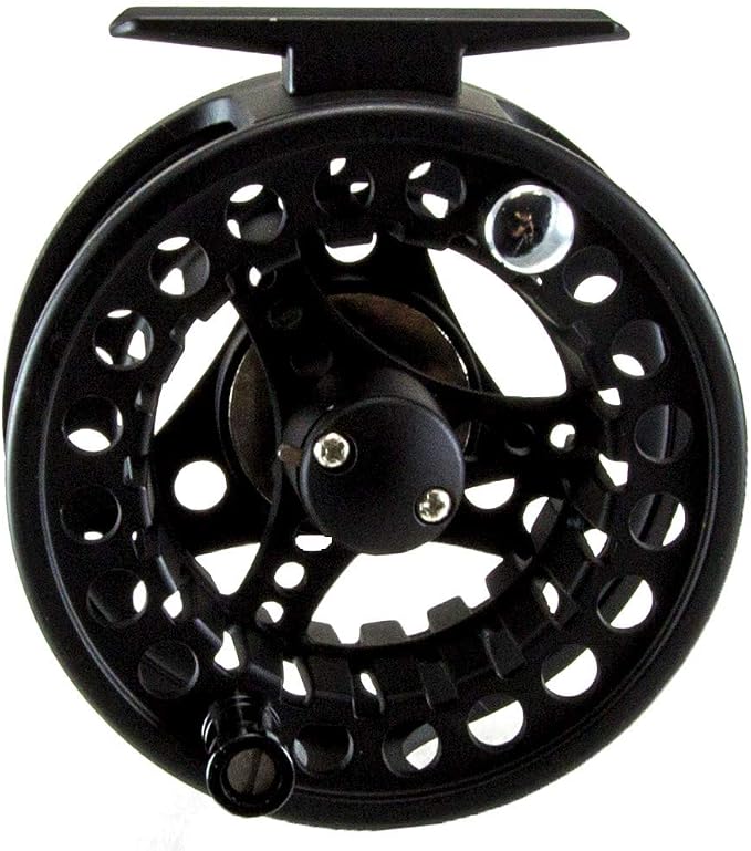 Okuma, Sierra Fly Reel, 9.10" Retrieve Rate, 2+1 Bearings, 7/8 Line Weight, Ambidextrous , black