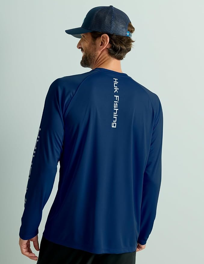 HUK Men's Pursuit Vented Long Sleeve Fishing Shirt (+30 UPF)