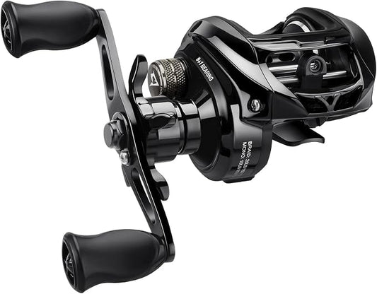Piscifun Ultra-Light Baitcasting Reel, 5.5 oz Compact Low Profile Baitcaster, 7.1:1 Gear Ratio, 40mm Palm Fit, Magnetic Brake Fishing Reel for Creeks, Ponds, Light Lures & Finesse Bass