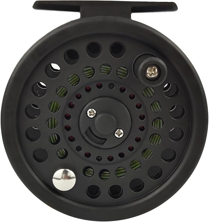 Aventik CM Graphite Fly Reel Click Drag System Classic IV Graphite Large Arbor Sizes 3/5, 5/7 Fly Fishing Reels