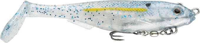 Strike King Final Copy Fishing Lure, Pre-Rigged Soft Plastic Swimbait, Free-Swinging Size 4 Treble Hook, Belly Magnetic Hook Keeper, 7/8-Ounce