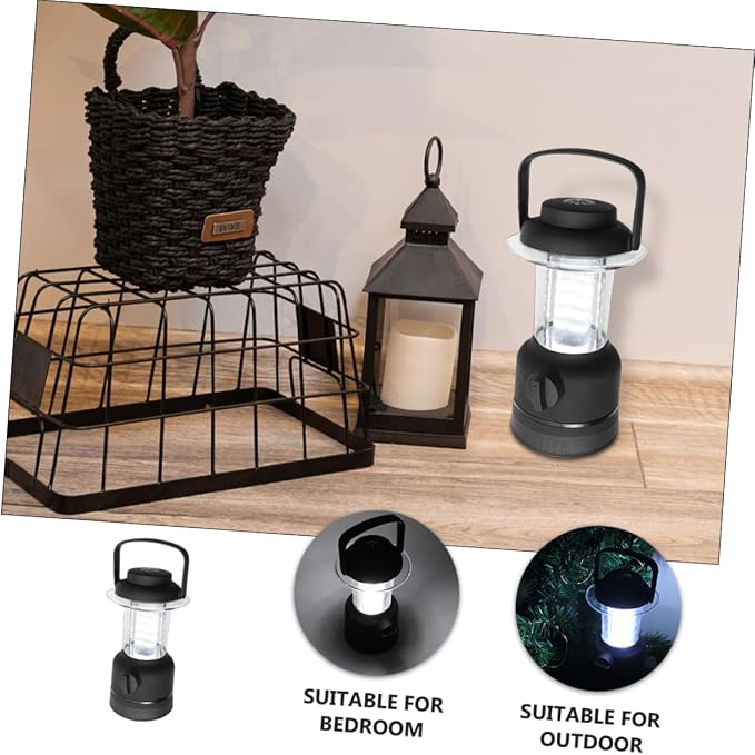 Happyyami 5W LED Camping Lantern Rechargeable Night Light for Camping Fishing Emergency Use Lightweight and Portable with Hook Up to Hours of Use