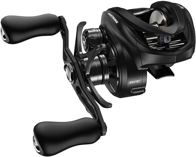 KastKing Mg-Ti Elite Baitcasting Reel with True Titanium Spool, Halo Vortex Magnetic Braking System, Digi-Cut Magnesium Body Frame, TiCon Carbon Fiber Side Covers, 2+9+1 Ball Bearings