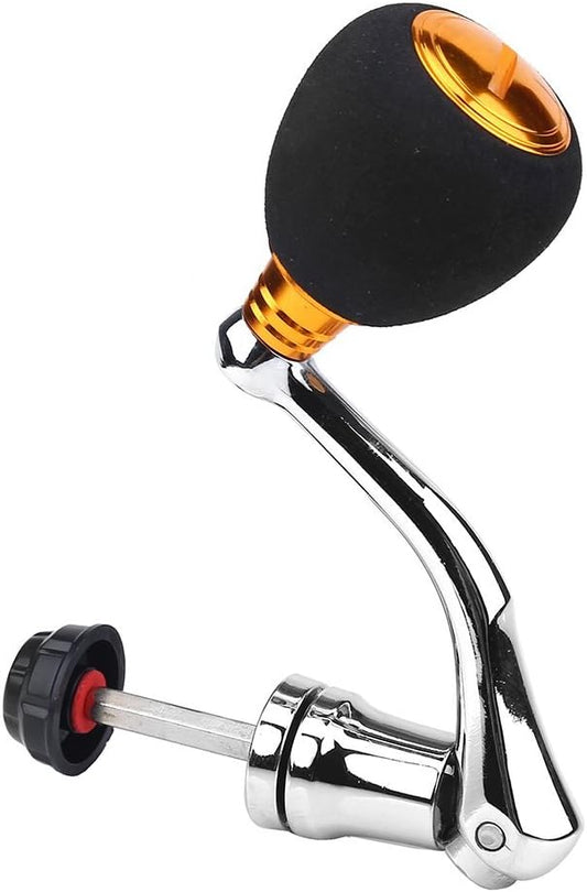 Tbest Fishing Spinning Reel Handle Metal Rocker Arm Reel Replacement Power Handle Grip