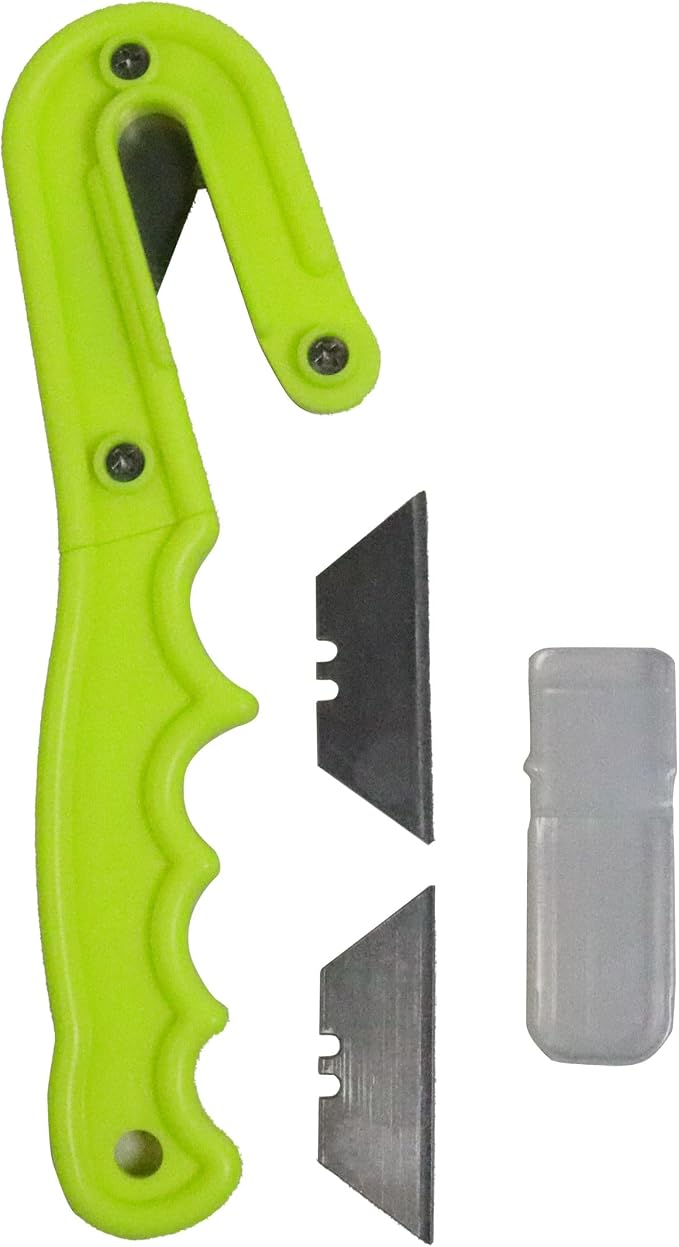 Scuba Choice Diving Line Cutter – 8" Safety Design, Firm Grip Handle, 2 Extra Blades, Waterproof, Compact Tool for Fishing, Spearfishing, Underwater Emergencies