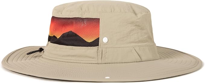 TOP-EX UVCoolix™ Bucket Hat for Men, Cooling Sun Hat Women, UPF 50 Wide Brim Boonie Hats Underbrim Prints, Breathable, M-XXL