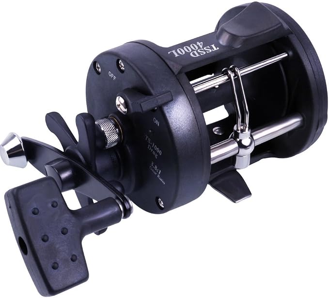 Sougayilang Conventional Reel – 27LB Max Drag,Saltwater Inshore Surf Trolling Reel for Catfish, Musky, Bass, Salmon/Steelhead, Striper – Heavy Duty Round Baitcasting Fishing Reel