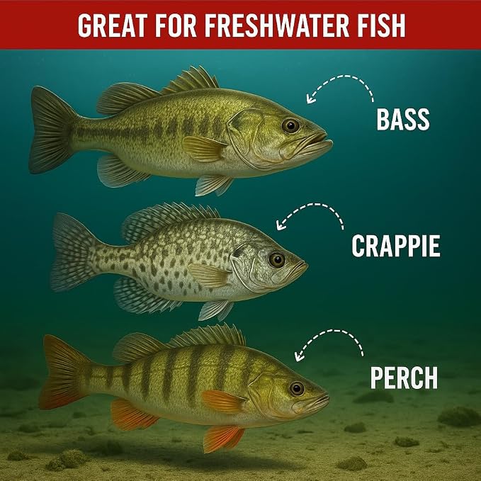 Spinning Fishing Lures for Freshwater – Inline Spinner 3-Pack for Trout, Salmon, Panfish, Bass, Crappie & Perch