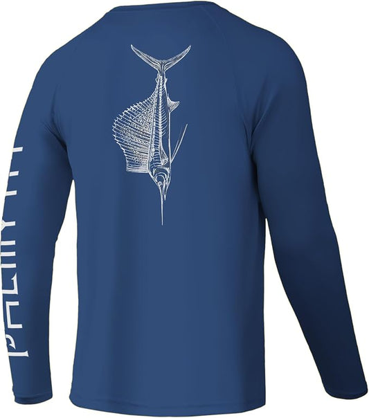 Palmyth Fishing Shirts for Men Long Sleeve UPF 50+ T Shirt Sun Protection Tee