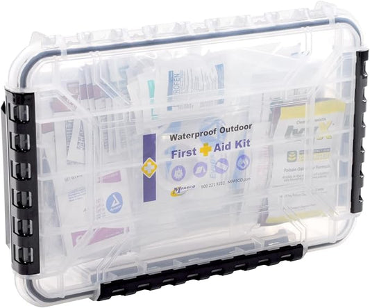 Waterproof First Aid Kit 93 Piece By MFASCO Flambeau Case