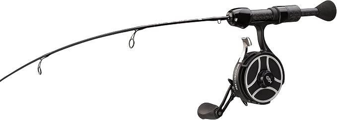 13 Fishing - The Snitch Pro/Freefall Ghost - Inline Ice Fishing Combos - Flex-Core Quick Action Tip