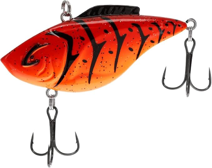 Bill Lewis Hammer-Trap - Freshwater Lifelike Lipless Crankbait Fishing Lure with Mustad Triple Grip Hooks, 3/8 Oz - 5/8 Oz