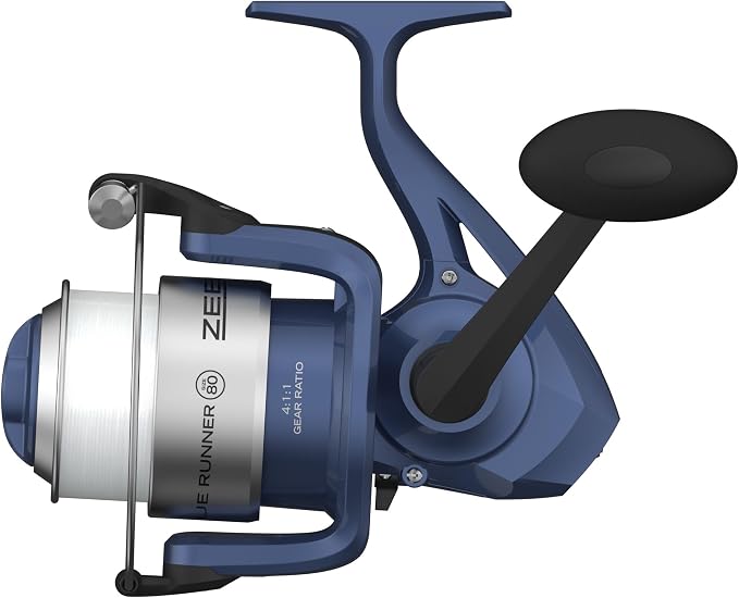 Zebco Blue Runner Spinning Reel and Rod Combo, 2-Piece Fishing Rod