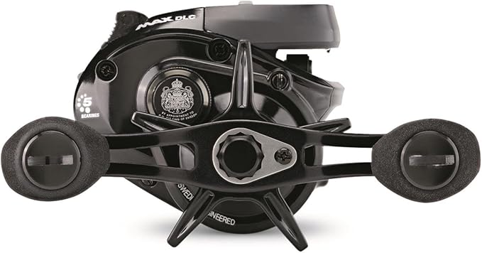 Abu Garcia Max Digital Line Counter Low Profile Baitcast Reel, Size LP (1498366), Carbon Fiber Star Drag, Max of 20lb | 9.0kg, Durable, Lightweight and Strong,Black