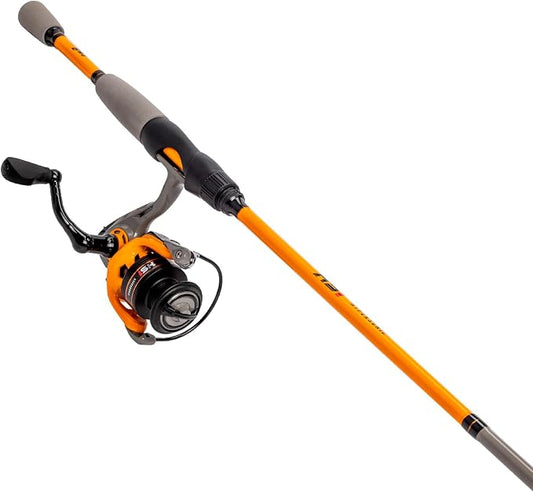 Lew's Hypersonic Spinning Reel and Fishing Rod Combo, IM6 Graphite Rod with Fast Action, 3+1 Bearings, 5.1:1 Gear Ratio, Speed Lube