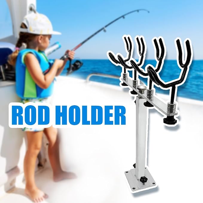 Made PVC Coated Fishing Rod Holder Aluminum Fishing Rod Bracket