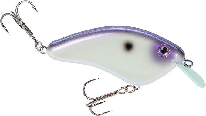 Strike King Hardliner Fishing Lure, Flat Sided Crankbait, Circuit Board Lip, Extra Tight Wobble, Size 4 Treble Hooks