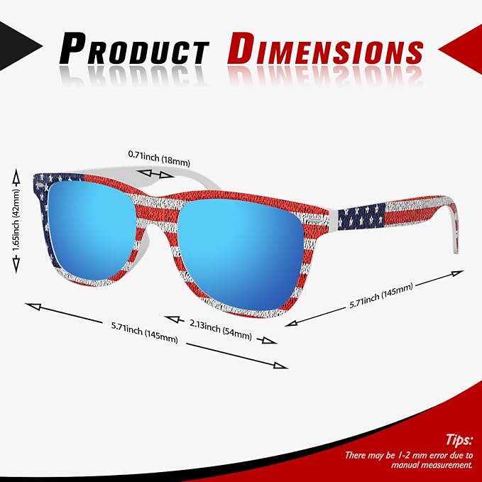 Sunier Polarized Sunglasses for Men and Women, Retro Square Matte Finish UV400 Protection Shades for Driving, Fishing