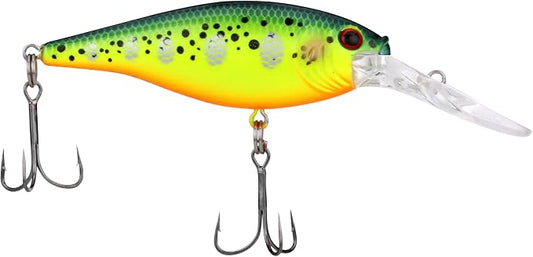 Berkley Flicker Shad Fishing Lure, Slick Purple Candy, 5/16 oz, 2 3/4in | 7cm Crankbaits, Size, Profile and Dive Depth Imitates Real Shad, Equipped with Fusion19 Hook