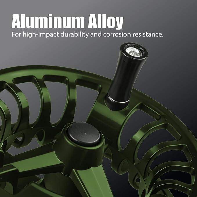 Fly Fishing Reel 5/6wt - Aluminum Alloy Fly Reel with Pre-Loaded Line Combo, Durable Lightweight Design for Freshwater/Saltwater
