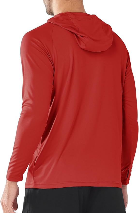 NORTHYARD Men's UPF 50+ Rash Guard Hoodie Long Sleeve Sun Protection Shirt Fishing Swim Beach Hiking Quick Dry Lightweight