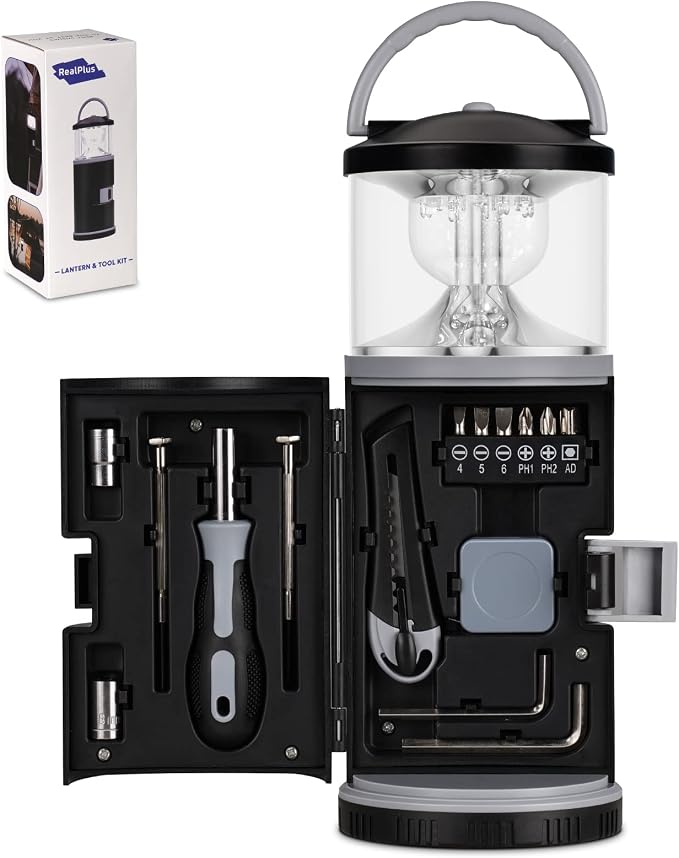 Fishing Gifts for Dads - LED Camping Lantern, Multi Tool & Fishing Gear for Outdoors Camping Hiking Birthday and Father's Day Presents