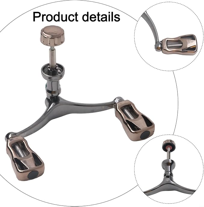 Foldable Fishing Reel Double Crank Handle CNC Metal Rocker Arm For 1000-5000 Series Reels Lightweight(Sliver)