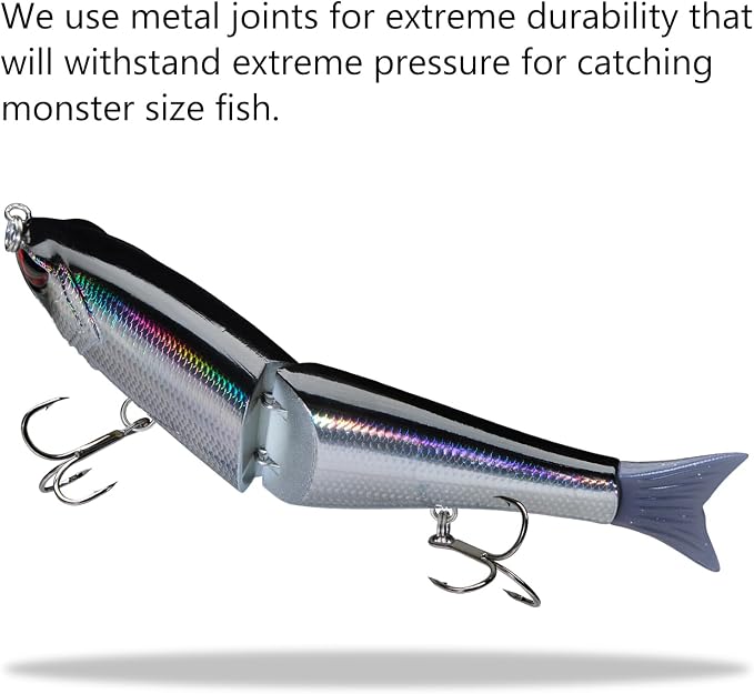 Bassdash SwimShad Glide Baits Jointed Swimbait Bass Pike Salmon Trout Muskie Fishing Lure